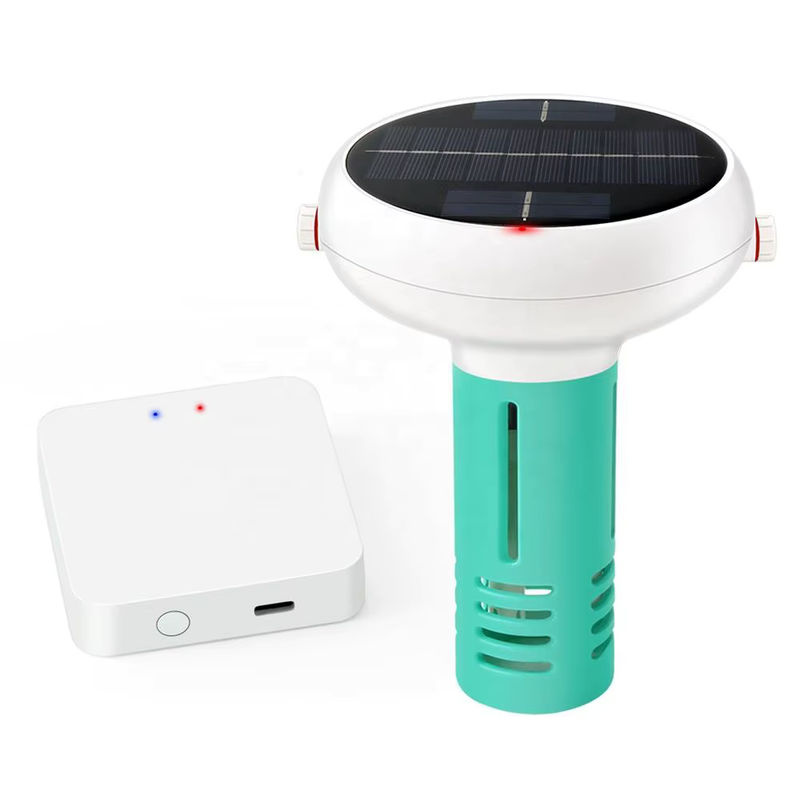 RCXAZ 7-in-1 Wasserqualitätsmonitor mit Solarbetrieb und Zigbee: Digitaler Wasserdichter Tester für Chlor, pH, TDS, EC, ORP, Salzgehalt und Temperatur für Schwimmbäder - Bild 3