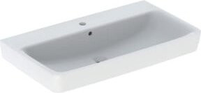 Geberit Aufsatzwaschtisch Renova Plan in Weiß mit Überlauf und KeraTect Beschichtung, B/T: 85 x 48 cm - Bild 1