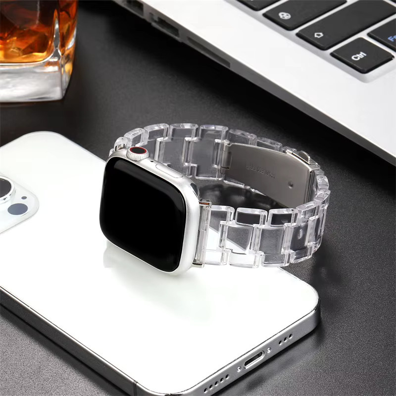 Armband für Apple Watch, Transparent, Gletscher, Kunststoff, Unisex - Bild 4
