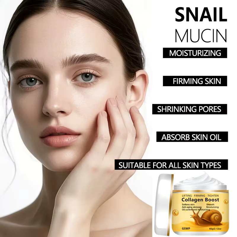 GSWP Schneckenschleim Feuchtigkeitscreme mit Kollagen und Retinol, 60g/120g - Bild 2