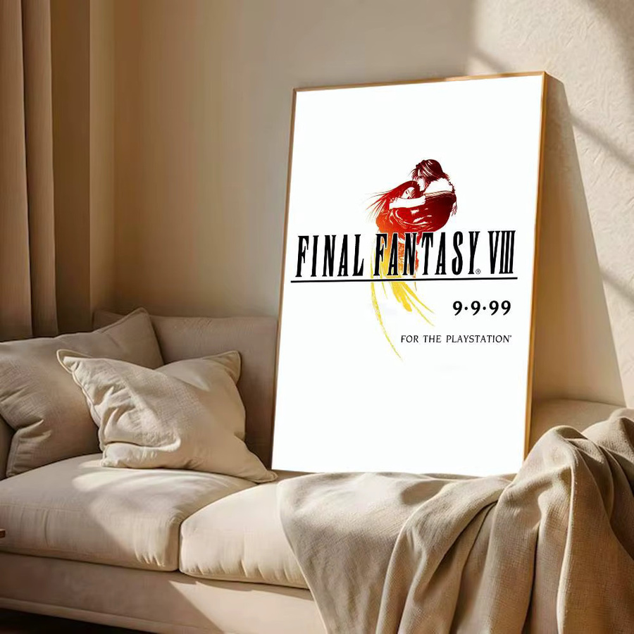 Vintage Fantasy VIII Whitepaper Poster Retro Kraftpapier Aufkleber für dein Zimmer oder Café in Weiß - Bild 3