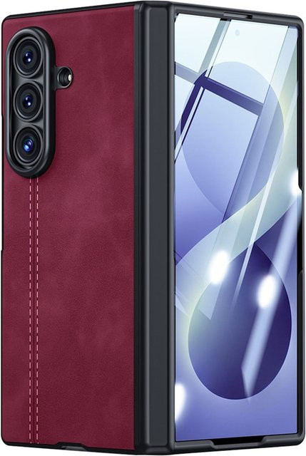 Samsung Handyhülle mit 9H Schutzglas für Galaxy Z Fold8, Z Ultra und Z Flip8 in Rot - Bild 1