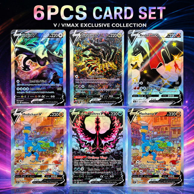 Keeppley Pokémon Sammelkarten, Charizard Machamp Galarianmoltres, Mehrfarbig - Bild 1