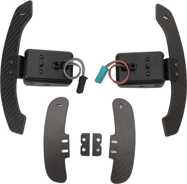 Fishine Lenkradschaltwippen aus Metalllegierung und Kohlefaser mit Magnetfunktion, Grau, 14 cm - Bild 1