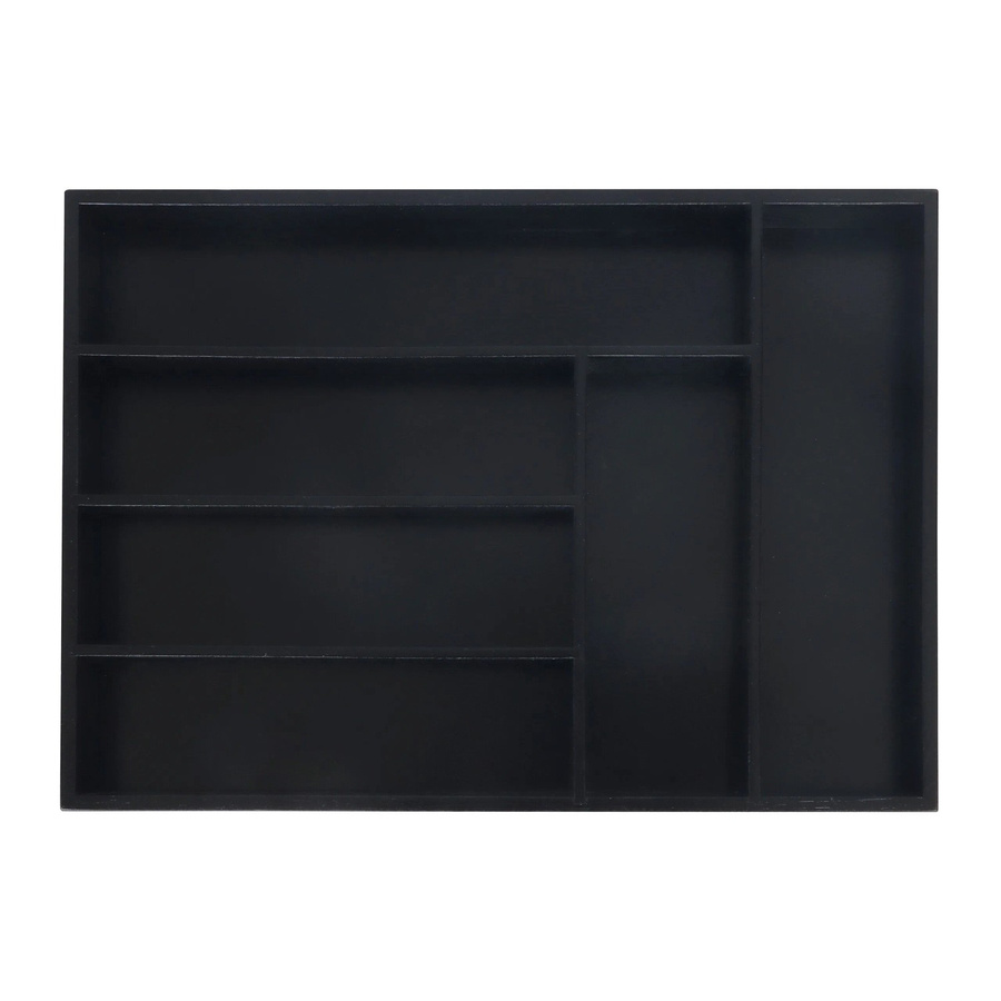 Relaxdays Besteckkasten aus Bambus mit 6 Fächern, B/T/H: 35,5 x 25,5 x 5 cm - Bild 2