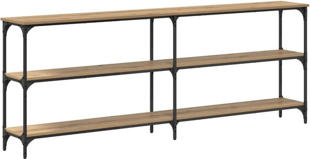 vidaXL Konsolentisch Artisan-Eiche im industriellen Design, Farbe Braun, B/T/H: 200 x 29 x 75 cm - Bild 1