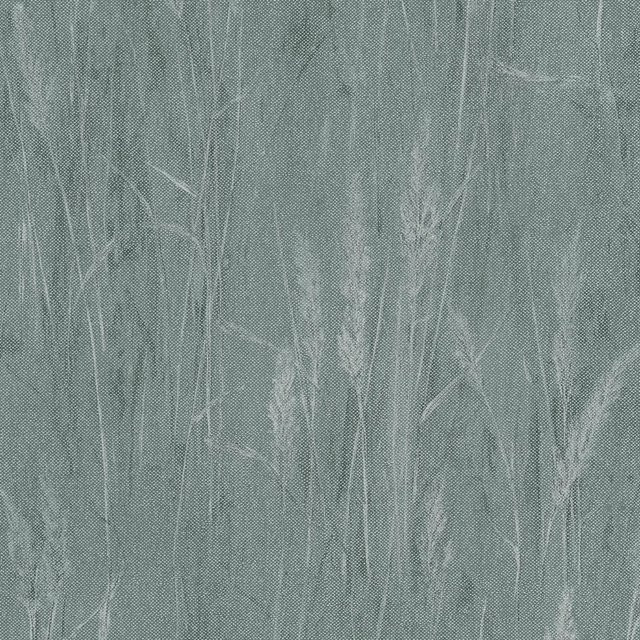 PROFHOME Florale Tapete mit Metallic-Effekt in Grün und Silber, Vlies-Tapete, Breite: 0,53 m, Länge: 10,05 m - Bild 1