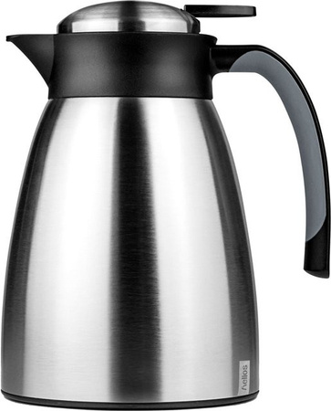 Helios Isolierkanne Ikara mit Drucktaste, 1 l, Silber