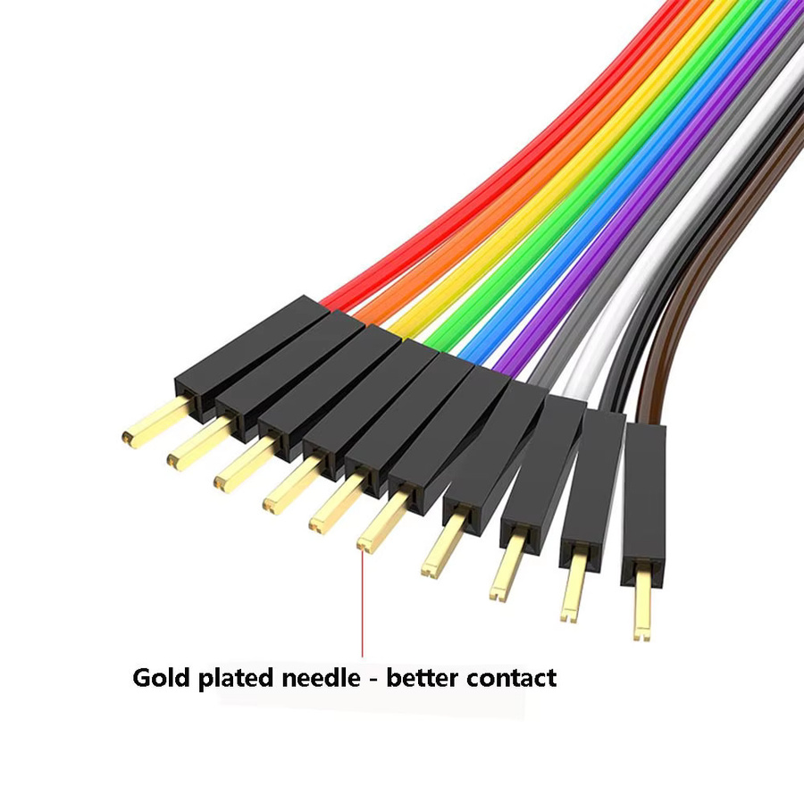 10Pin Dupont Jumper Kabel Set mit Stecker auf Stecker, Buchse auf Buchse und Stecker auf Buchse in Multicolor für dein Arduino DIY Kit - Bild 3