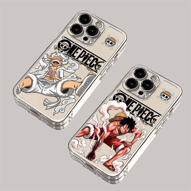 Anime Luffy Nika Handyhülle für Apple iPhone 16 15 14 13 12 11 Pro Max Plus mini Transparent Space Cover - Bild 1