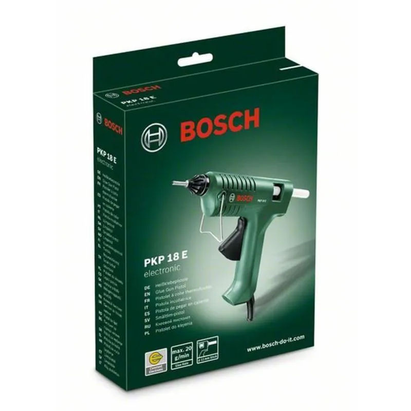 Bosch Heißklebepistole PKP 18 E in Grün mit 200 W und 11 mm Klebestab-Durchmesser - Bild 4