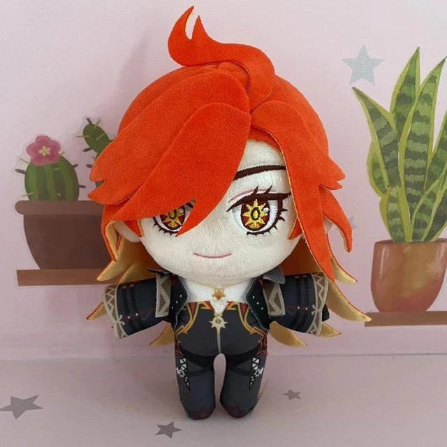 Yiran Health & Beauty Genshin Impact Mavuika Cosplay Plüschtier, 20 cm - Bild 1