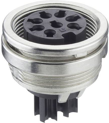 Lumberg KFV 50 C Kupplung in Silber mit 5 Polen - Bild 1