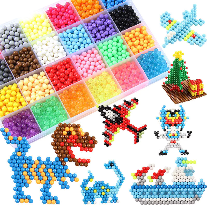 JSXuan Magische Perlen, DIY-Zauberperlen, 1000 Teile, Bunt / Mehrfarbig - Bild 3