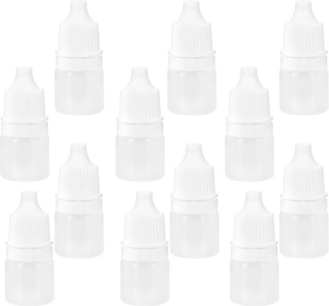 mfySpace Leere Tropfflaschen aus Kunststoff, 2 ml, 100 Stück, weiß - Bild 1
