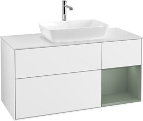 V&B Waschtischunterschrank Finion in Weiß lackiert, Breite: 120 cm, Tiefe: 50,1 cm, Höhe: 50,1 cm - Bild 1