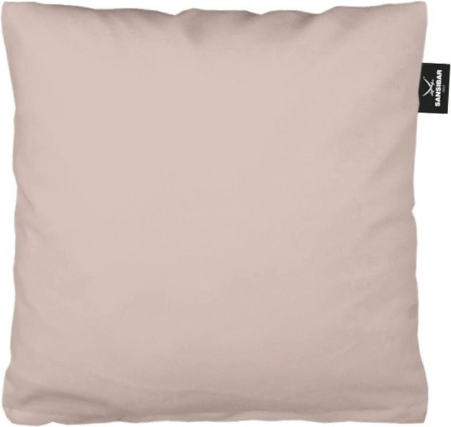 Kissenbezug SANSIBAR Jersey aus Baumwolle in Pink und Beige, quadratisch, 80 x 80 cm - Bild 1