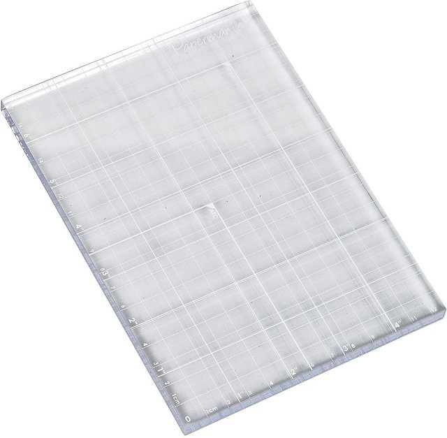 Papermania Acrylblock transparent B: 12,7 cm, H: 18 cm - Bild 1