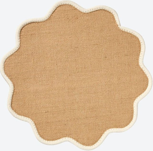 NKD Platzset aus Jute in Beige und Braun, rund, Durchmesser: 38 cm - Bild 1