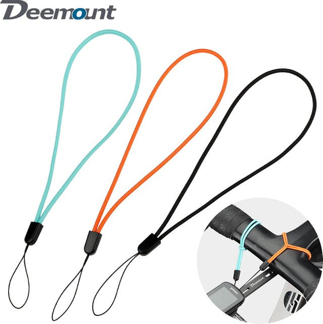 Deemount Bungee-Seil Set, hochelastische runde Schlüsselbänder in Blau für Kamera und Autoschlüssel - Bild 1