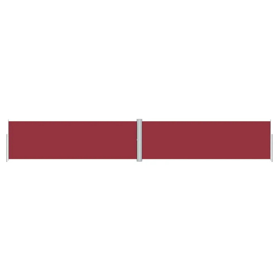 Furnicato Ausziehbare Seitenmarkise aus Polyester in Rot, Höhe: 160 cm, Breite: 1000 cm - Bild 2