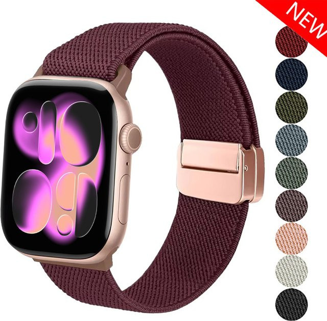 RMUTANE Uhrenarmband Nylon, Roségold, Unisex - Bild 1