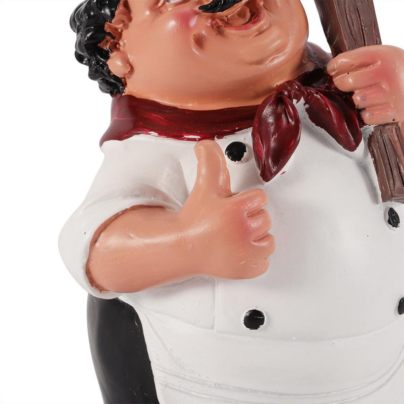 CosyHome Chef Figur aus Harz im modernen Stil als Dekorationsstatue für Bar und Kaffee Shop, Höhe: 20 cm - Bild 4