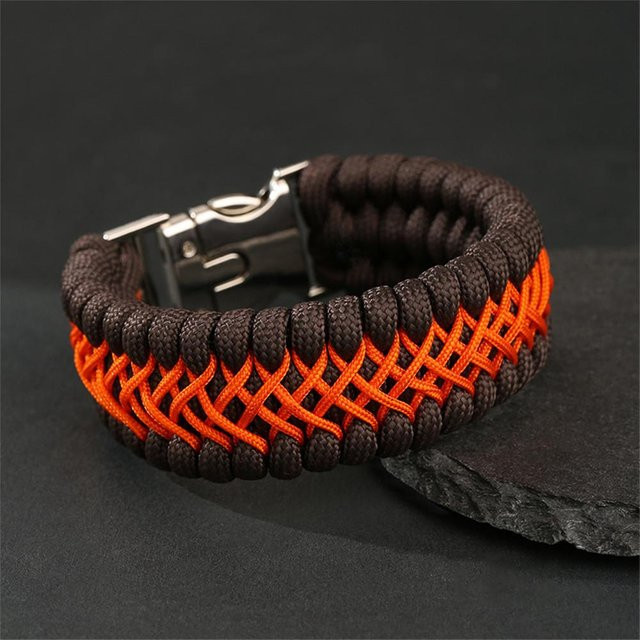 Rui Di Paracord Armband, 7-Strang, braun, Herren, 21cm - Bild 1