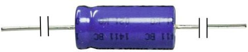 FTCAP Elektrolyt-Kondensator axial bedrahtet 100 µF 350V blau Durchmesser: 25 mm, Länge: 38 mm - Bild 1