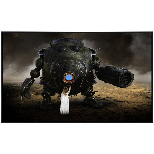 papermoon EcoHeat Infrarotheizung Mädchen grüßt Roboterdroide, bunt mit Matt-Effekt, App- und WLAN-Steuerung - Bild 2