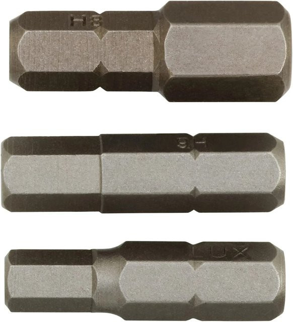 LUX-TOOLS Innensechskant Bit-Set 3-teilig mit 5 mm, 6 mm und 8 mm - Bild 1