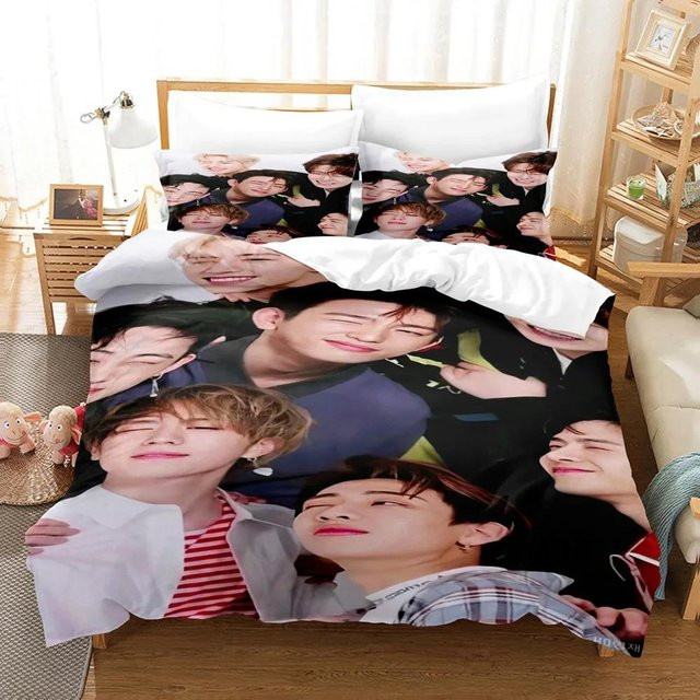 GOT7 Kpop Bettwäsche Set mit 3D-Druck, Mehrfarbig, B/H: 240 x 210 cm - Bild 1