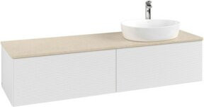 V&B Waschtischunterschrank Antao mit Frontstruktur in Weiß, B/T: 160 x 50 cm - Bild 1