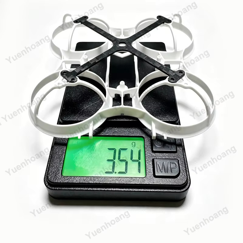 NewBeeDrone HummingBird V4 65mm Drohnen-Chassis aus Carbonfaser in Schwarz, verstärkte Motor-Fixierbodenplatte, Dicke: 0,8 mm - Bild 2