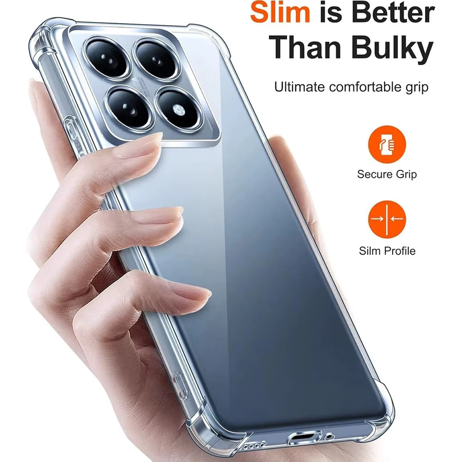 Stoßfeste TPU Schutzhülle für Xiaomi 15 14T 13 13T 12 12X 12S 12T Pro in Transparent - Bild 5