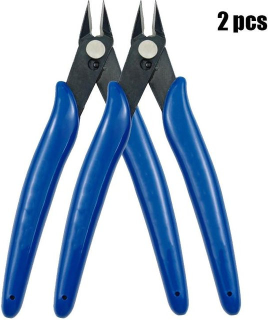 2er-Set Seitenschere aus Kohlenstoffstahl in Blau für Kabel und Drähte - Bild 1