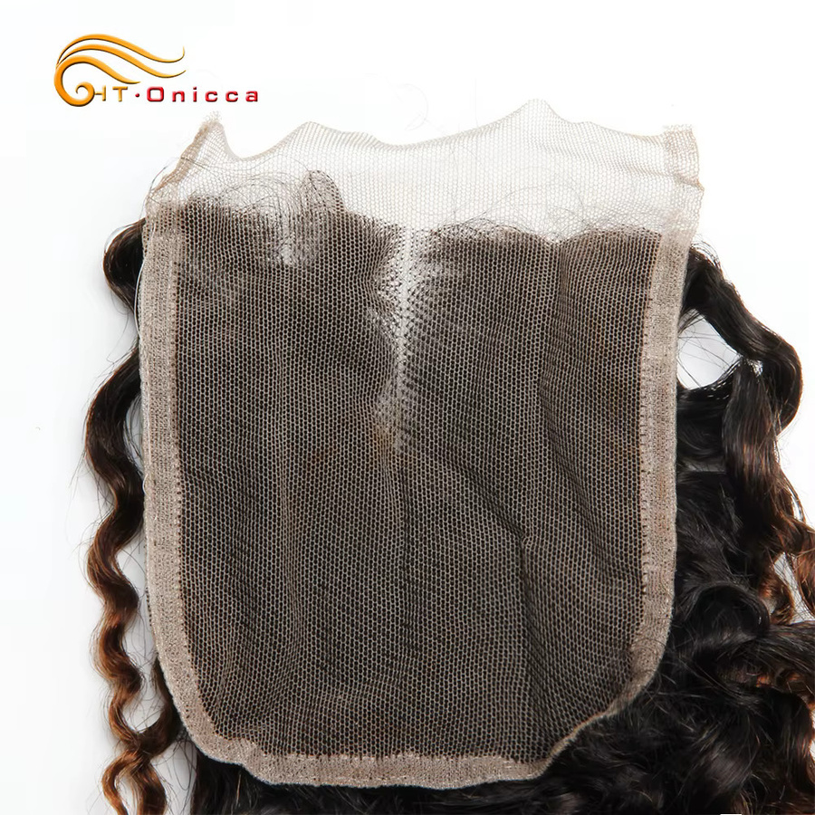 Htonicca Pixie Curl Echthaarverschluss, Schweizer Spitze, 15,2–45,7 cm, 100 % Remy-Haar - Bild 5