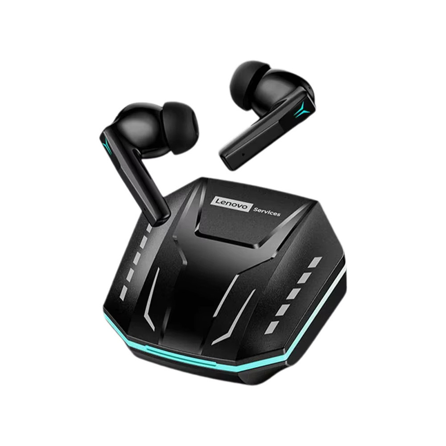 Lenovo GT105 Gaming Bluetooth 6.0 Ohrhörer mit adaptivem ANC, HiFi-Sound und TWS ENC in Schwarz - Bild 5