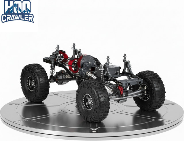 RC Crawler 1:10, Offroad-Truck, Vollmetall-Chassis-Kit, Räder - Bild 1