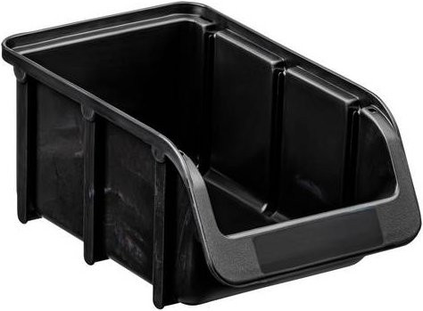 Hünersdorff Aufbewahrungsbox stapelbar Schwarz B: 10,2 cm, H: 1,64 cm, T: 16,4 cm - Bild 1
