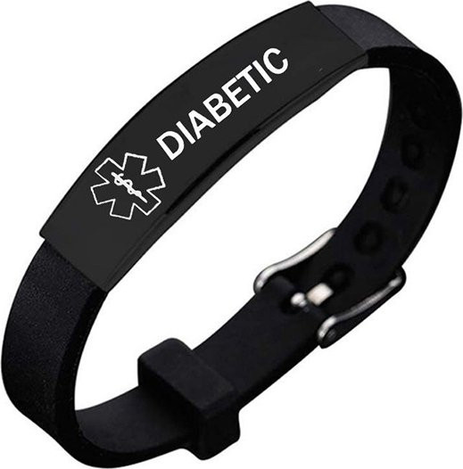 konminry Armband, Edelstahl, Schwarz, Herren - Bild 1