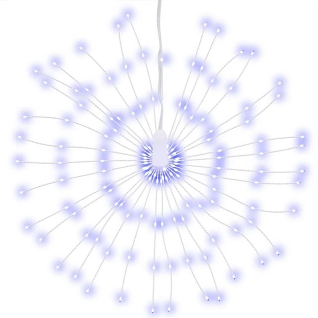 vidaXL Weihnachtsbeleuchtung Feuerwerk 2 Stück, 140 LEDs, Blau, Höhe: 17 cm - Bild 1