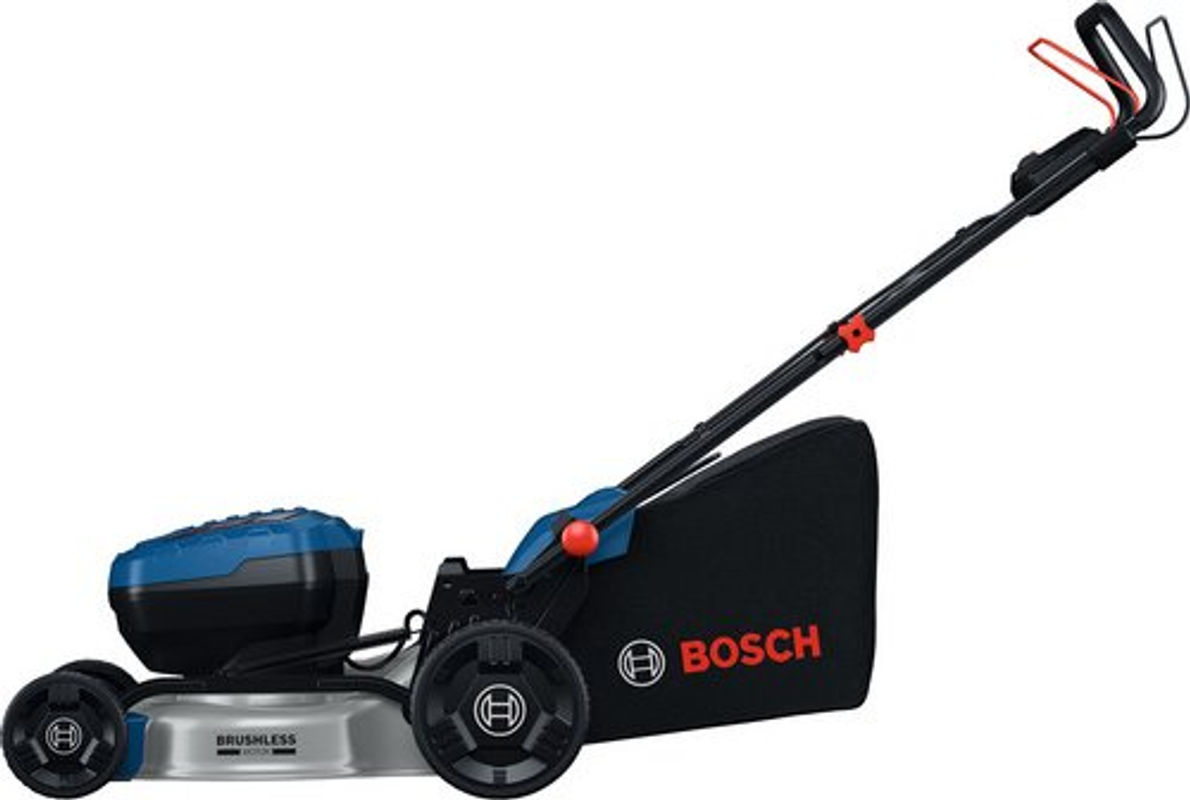 Bosch Professional Akku-Rasenmäher GRA 18V2-46SP in Blau mit 46 cm Schnittbreite, Mulchstopfen und 60-Liter Textilgrasfangkorb - Bild 2