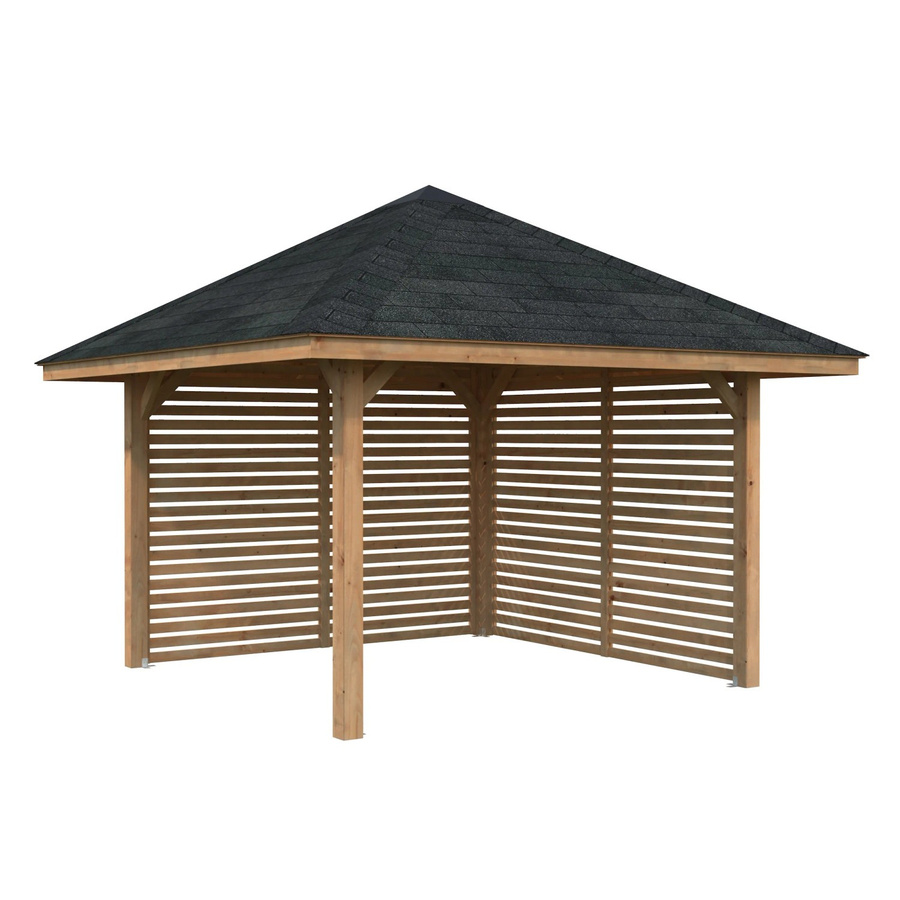 PALMAKO Pavillon Bianca Set 102 aus Fichtenholz in Braun, B/H/T: 300 x 319 x 300 cm - Bild 2