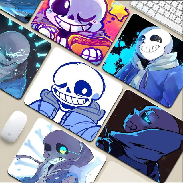 Moetch S-Sans Undertale Anime Mauspad in Multicolour mit rutschfester Unterseite - Bild 1