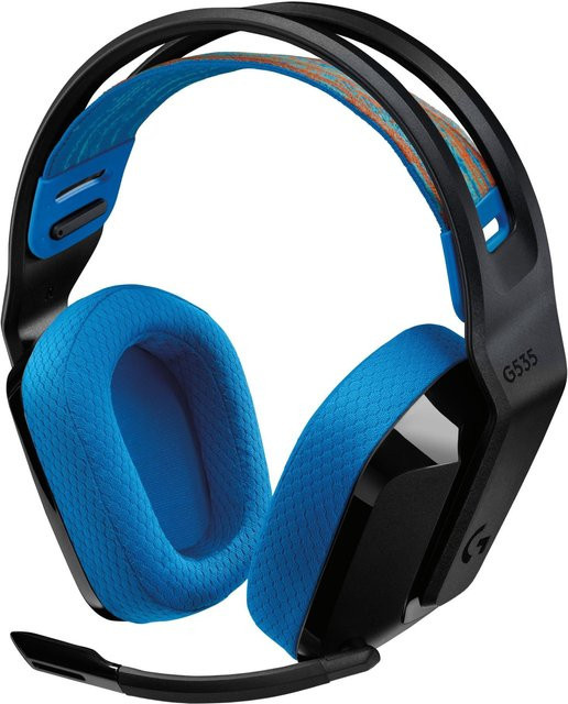 Logitech G535 LIGHTSPEED Kabelloses Over-Ear Gaming-Headset Schwarz/Blau für PC und PlayStation - Bild 1