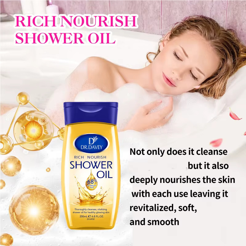 DR.DAVEY Pflege-Duschöl, 200 ml, Unisex - Bild 2