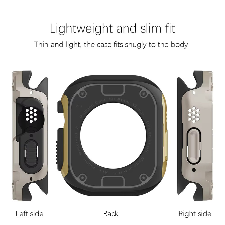 CAOWTAN 2-in-1-Hülle für Apple Watch, Silber, Unisex - Bild 4