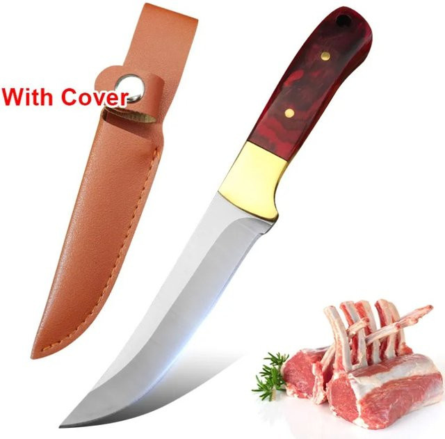 InLeung Chef Cleaver Allzweckmesser mit Handschmiede-Klinge und Holzgriff inklusive Schutzhülle - Bild 1