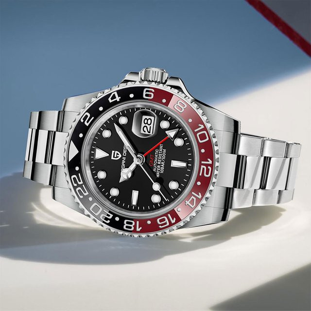 PAGANI DESIGN Armbanduhr GMT, Automatik, Edelstahl, 40 mm, Herren - Bild 1